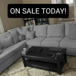 Gray Sectional Couch Sofa From Living Spaces