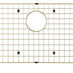 New Starstar Sinks Protector Matte Gold 304 Stainless Steel Kitchen Sink Bottom Grid, Rack (29 x 15)