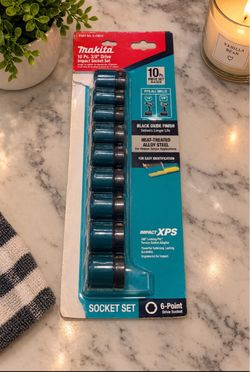 Makita 10 Pc. 3/8" Drive Impact Socket Set