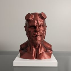 Hellboy Bust – Metallic Red Edition