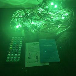 Used permanent Christmas lights you can use remote control or set up on your phone see description 
