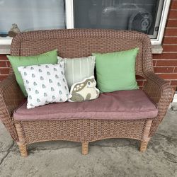 Wicker Love Seat