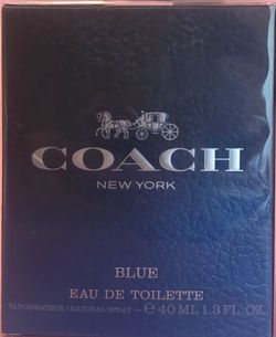 For Men. COACH New York Blue EAU DE TOILETTE. nuevo en su caja sellado