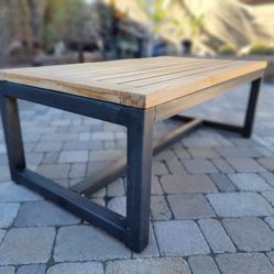 Pottery Barn Wood & Coffee Table