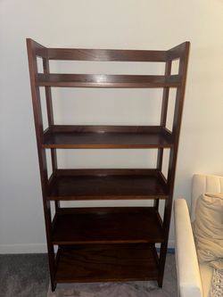 Dark Wood Bookshelf
