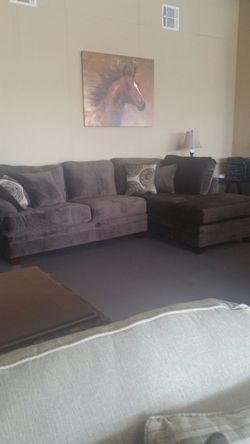 Brown sectional made in America