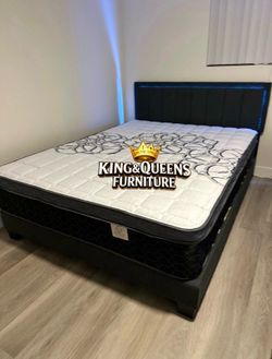 New Queen bed frame with Matress