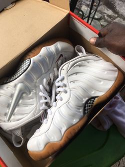 Whits Gucci Foam Posites Mint Condition Still