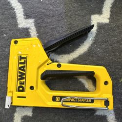 DEWALT DWHTTR130LH Stapler Gun Compact Heavy Duty Tool Aluminium Black Yellow