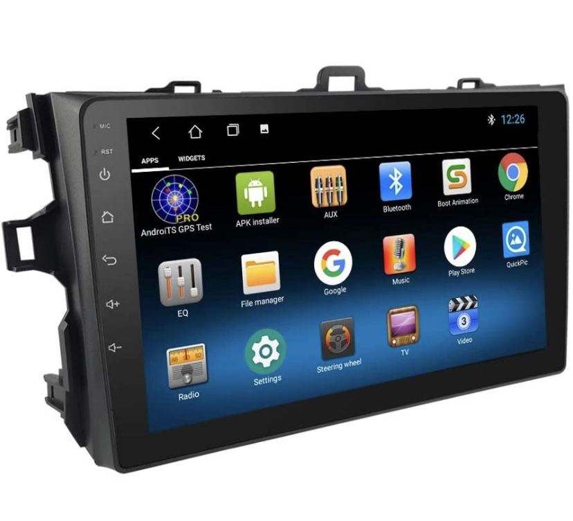 9 Inch Double Din Car Stereo Radio Fit for Toyota Corolla 2007 2008 2009 2010 2011 Support GPS Navigation Screen Mirror Steering Wheel Control Video P