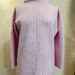 T By Talbots Light Pink Sweater Top Activewear, Medium