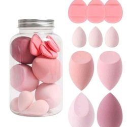10 Pk Blending Sponges W/Jar