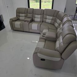 New Recliner Sectional With Consoles| FREE DELIVERY| Shop Now Pay Later. 
