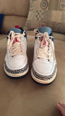 Jorden 3 White,Light  Blue, Dark Blue 10,5 