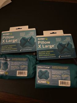 two New Klymit Pillow X Large Inflatable Camping Pillow