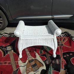 Wicker Chair Solid Heavy Duty Refinished