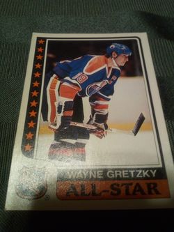 Vintage 1986 Topps hockey/Wayne gretzky-all star card # 3,Edmonton oilers/mint
