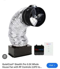 QuietCool Stealth Pro 4.8 Whole House Fan – PROFESSIONAL INSTALLATION INCLUDED