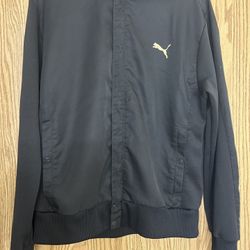 Puma Track Jacket Black And Gold Size S