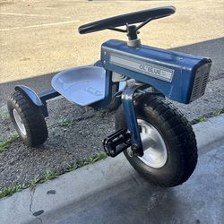 Tricam Ol' Blue Tractor Tricycle, 22" Steel Toddler Bike Kids Ride On Toy, Blue