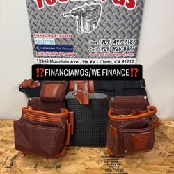 9855 OCCIDENTAL LEATHER Adjust To Fit FatLip Toolbelt Set Cafe Color**(FINANCIAMOS/WE FINANCE)**