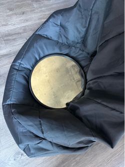 Round Small Black Mirror