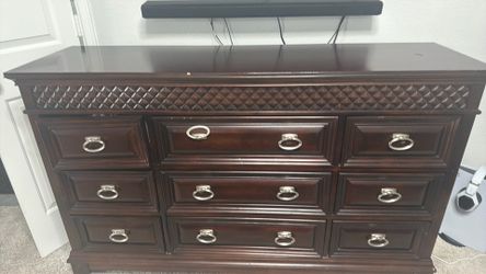 King bed frame and dresser