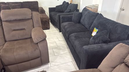 🛋️ NEW!! Corduroy Sofa & Love seat STILL IN BOX 📦