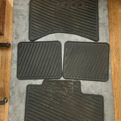 Subaru OEM All-Weather Rubber Floor Mats – 4 Piece Set – Black 