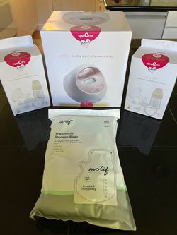 Spectra S2 Plus Double Electric Breast Pump + 10 x  accesorry kits (24mm) + 11 x milk bags packs