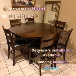 Pub height dining set