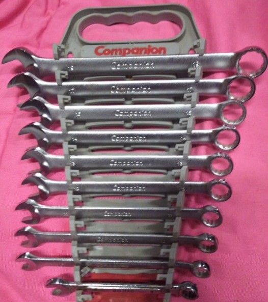 11-piece Metric Tool Ring Set With Wall Mount $25