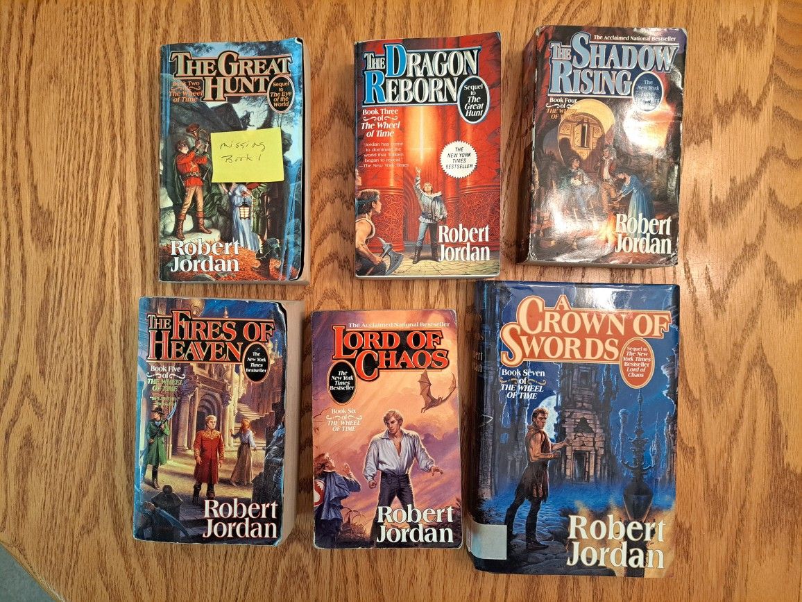 Robert Jordan Book Set Minus Book 1