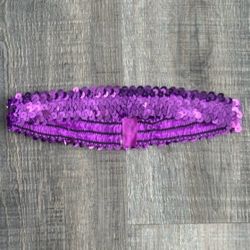 Purple Sequin Headband
