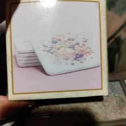 Bobek Hall Set Of Pastel Fruit Coasters Set Of 6