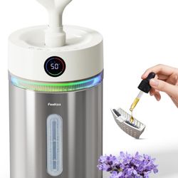 Feekaa Stainless Steel Humidifier, 4L/1Gal Cool Mist Humidifiers for Bedroom