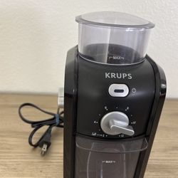KRUPS Electric Coffee Grinder – Adjustable Settings, Clean & Works Great