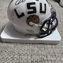 Odell Beckham Jr Autograph signed LSU Tigers White Mini Speed Helmet Beckett Coa