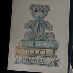 Canvas Teddy Bear Pic