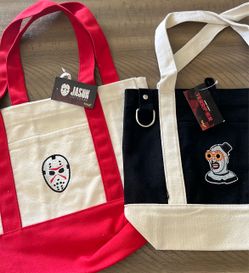Spirit Halloween tote bag 2026 Jason terrified limited edition