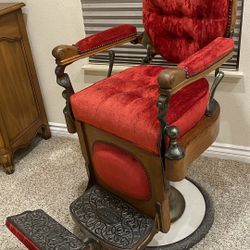 Antique barber chair