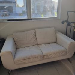 Natuzzi real leather sofa and loveseat