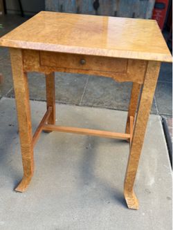 William Switzer MCM Burled wood Side Table