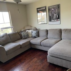 Tan Sectional Couch 