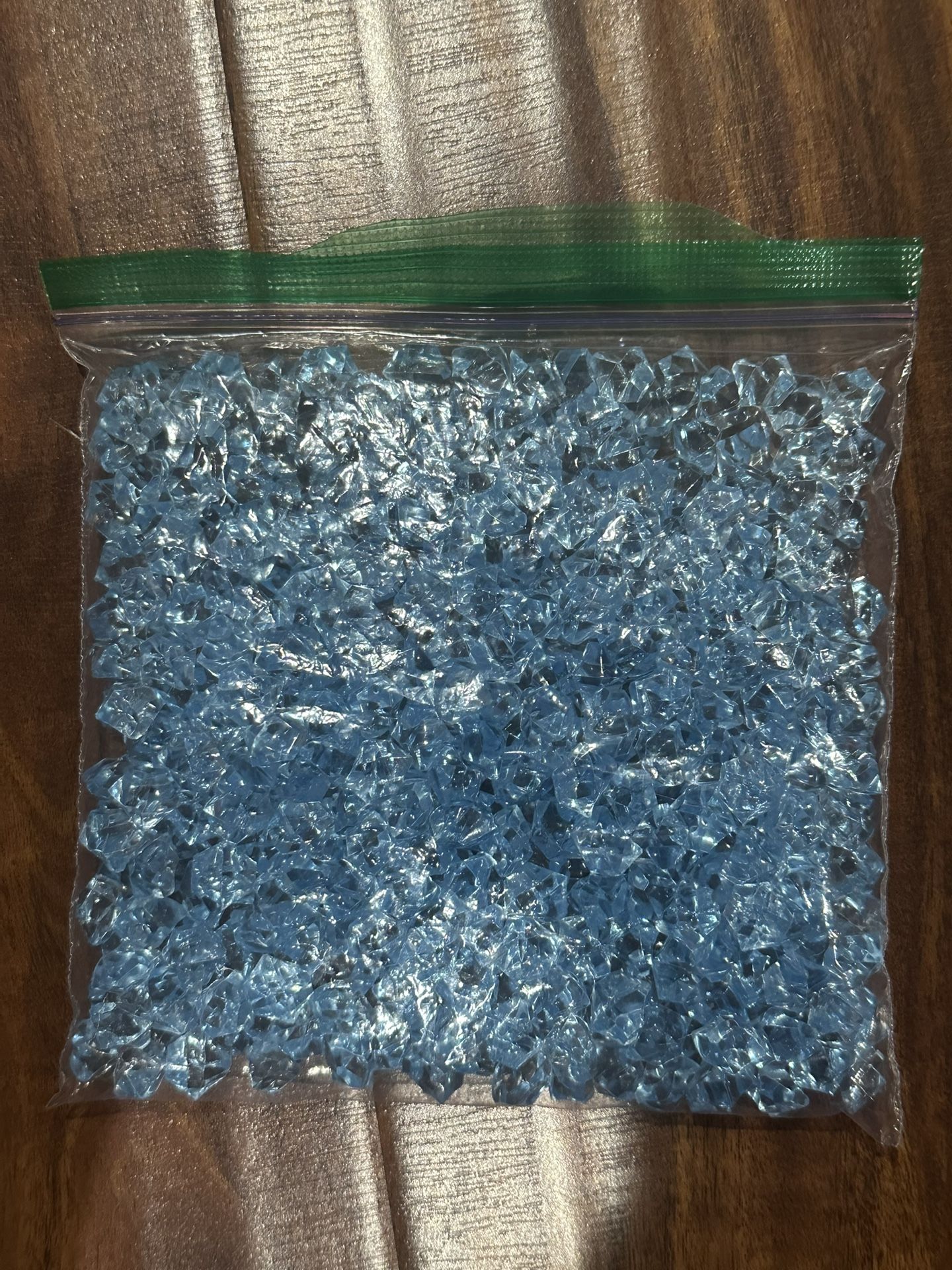 Radiant Blue Acrylic Gems - Over 100 Pieces