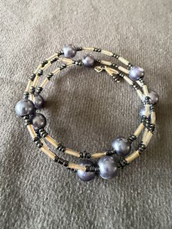 Chic Stretchable Blue Beaded Bracelet