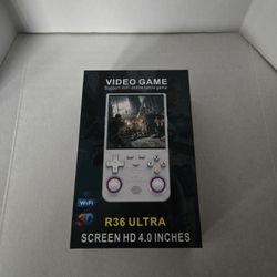 R36 Ultra Handheld Game Console|64GB Card|White|Brand New! 