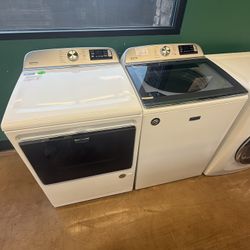 Maytag top load washing machine and gas dryer