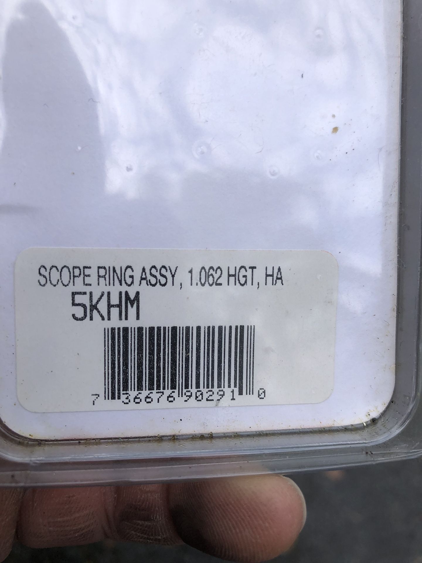 New Ruger Scope Ring Assy 1062 Hgt ,ha 5khm 