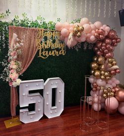 Balloons Garland and Backdrop